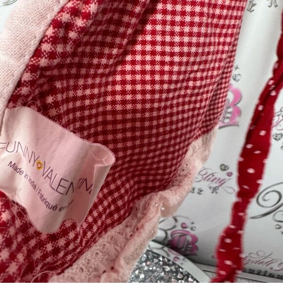 Funny valentine apron baking cooking kitchen Sweet Shoppe Red and White Apron - Picture 6 of 11